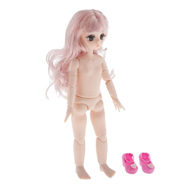 completo de articuladas de de 28 cm personalizadas con 21 articulaciones, y cabello, de cuerpo femenino para per Rosa claro Hugo Cuerpo de muñeca BJD