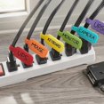thumbnail image 3 of 40PCS Cable Cord Labels Large Size, Reusable Handwriting Cable Tags, Multicolored Wire Marking Tag, Hook&Loop Closure, for Organizing Wires and Identification, 8 Colors, 3 of 8