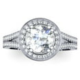 thumbnail image 3 of Dazzlingrock Collection 0.50 Carat (ctw) 10K Round Cut Diamond Semi Mount Bridal Engagement Ring 1/2 CT, White Gold, Size 9, 3 of 4