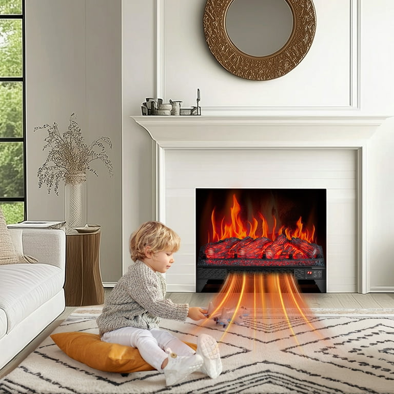 Zimtown 23'' Electric Fireplace Insert w/Remote & WiFi Control