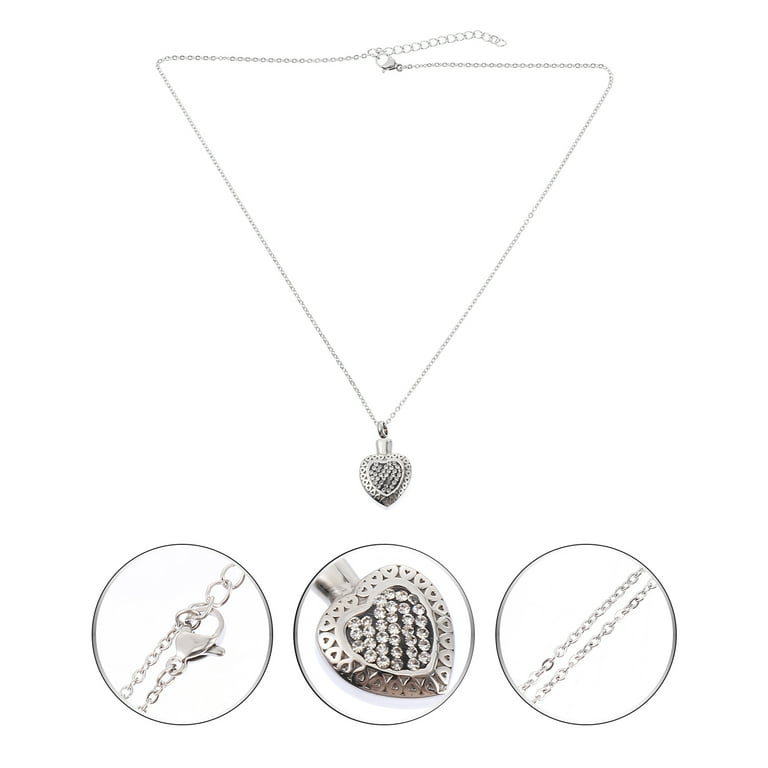 Ashes Necklace Heart Urn Necklace Perfume Necklace Cremation