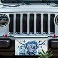 thumbnail image 5 of Blue themed Highland Cow Front License Plate, Metal License Plate, Funny Standard Plates Personalized Novelty Decorative For Men/Women/Boys/Girls Car 6×12 Inch, 5 of 6