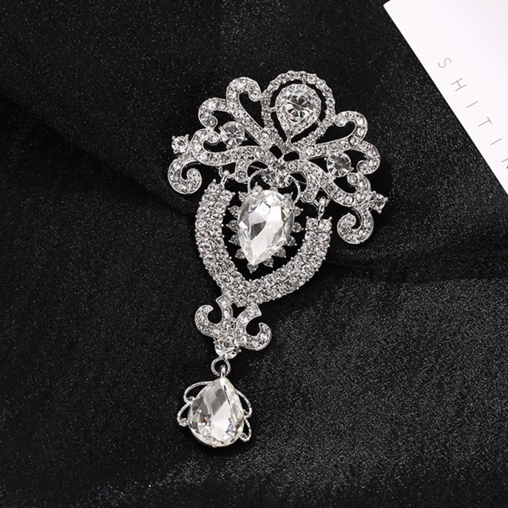 Women Trendy Classic Crystal Square Brooch Luxury Rectangle Classic Vintage Style  Brooches Women Retro Rhinestone Badges Lady Coat Clothing Pins Luxury  Jewelry …