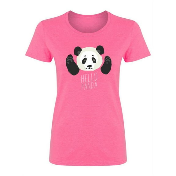 Panda Head Design Shaped T-Shirt Women -Image by Shutterstock, Female Large