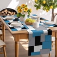thumbnail image 6 of Placemats Set of 4, Abstract Geometric Place Mats Mid Century Blue Tablemats Washable Placemat Table Decoration for Kitchen Table Dinner Party Home Decor Indoor Outdoor 13x19 Inch, 6 of 9
