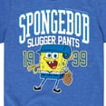 thumbnail image 3 of SpongeBob SquarePants - Spongebob Slugger Pants - Toddler And Youth Short Sleeve Graphic T-Shirt, 3 of 6
