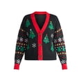 thumbnail image 5 of Women's Embellished Button Front Christmas Cardigan from Holiday Time, Sizes XS-XXXL, 5 of 5