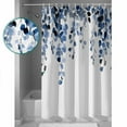 thumbnail image 4 of Blue Eucalyptus Leaves Waterproof Fabric Shower Curtain, Weeping Spring Botanical Summer Shower Curtain for Bathroom Curtains Bathtubs Hotel Washable Shower Curtains with 12 Hooks Stall 54x78in, 4 of 6