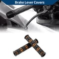 thumbnail image 2 of Cubierta de palanca de freno universal de motocicleta de 1/2" 12mm Unique Bargains, funda de agarre de caucho antideslizante para motocicleta, scooter, bicicleta, negra y naranja, 1 par, 2 of 6