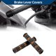 thumbnail image 2 of Cubierta de palanca de freno universal de motocicleta de 1/2" 12mm Unique Bargains, funda de agarre de caucho antideslizante para motocicleta, scooter, bicicleta, negra y naranja, 1 par, 2 of 6