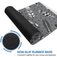 thumbnail image 6 of Long Mouse Pads for Desk,Gray Boho Tribal Feathers Pattern Desk Mats on Top Of Desks, Desk Mouse Pad Extra Large with 3mm Non-Slip Base and Stitched Edge for Gaming,Office,Work,Home 31.5"x11.8", 6 of 6