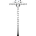 thumbnail image 3 of Pompeii 1 3/4ct Halo Diamond Vintage Ring 14K White Gold (G/H,SI2), 3 of 3