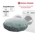 thumbnail image 5 of Majestic Pet | Villa Velvet Round Pet Bed For Dogs, Removable Cover, Azure, Medium, 5 of 5