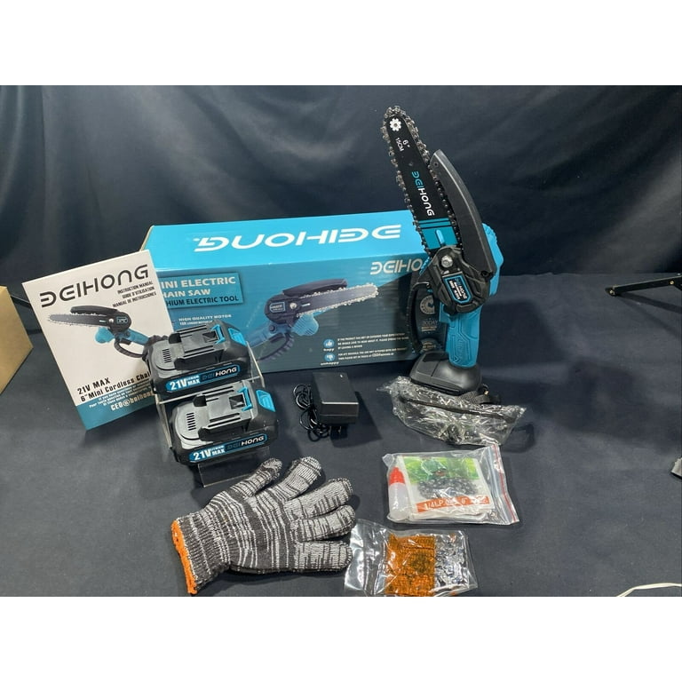 Deihong 21v Max 6'' Mini Cordless Chainsaw New In Box - Walmart.com