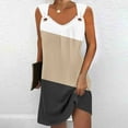 thumbnail image 1 of Robes pour Femmes, Robe d'Été Confortable Mode Imprimée Sans Manches Col en V, 1 of 5