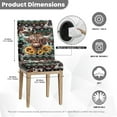 thumbnail image 5 of COEQINE Dining Chair Slipcovers Set of 6, Machine Washable Stretchable Chair Covers for Dining Chairs, Universal Fit Polyester Spandex for Scratch Protection, American Tribal Highland Cow Sunflower, 5 of 7