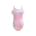 thumbnail image 5 of MUXiin Girls Swimsuits Size 10-12 One Piece Halter Tropical Print Girls Swimsuit One Piece Quick Dry Stylish Design Surfing Swimsuit Cute Rash Guard Set for Girls Playing In the Ocean, 5 of 8