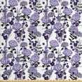 thumbnail image 1 of Floral Sofa Upholstery Fabric by the Yard, Spring Time Clutter of Endemic Flowers, Decorative Fabric for DIY and Home Accents, Purpleblue Ceil Blue by Ambesonne, 1 of 4