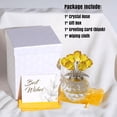 thumbnail image 4 of Ornalrist Crystal Yellow Rose Flower Collectible Figurine, Rose Bouquet Floral Romantic Gifts for Wife, Mom, Women on Mother's Day Valentine's Day Wedding Anniversary (5.11'' Gift Boxed), 4 of 12