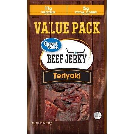 Great Value Teriyaki Beef Jerky Value Pack, 10 Oz.