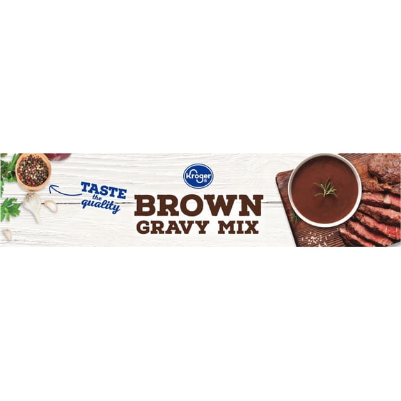 Kroger Brown Gravy Mix 4 ct / 0.87 oz - Pack of 1