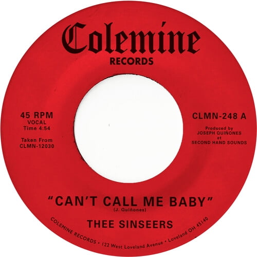 Thee Sinseers - Can't Call Me Baby / Take A Chance - Music & Performance - Vinyl [7-Inch]