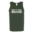 thumbnail image 2 of Wild Bobby, Outnumbered Dad with Girls Gift, Father's Day, Men Graphic Tank Top, Forest Green, Small, 2 of 3