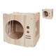 thumbnail image 2 of Casa de madera para gatos, innovadora, divertida, gran espacio, fácil de montar, cama tipo cueva para gatos, para interior, hogar, modelo de TV pequeño, 2 of 12