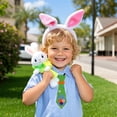 thumbnail image 4 of Nœud Papillon pour Enfants 复活节 Design Lapin et Poussin Tissu Pailleté Sangle de Cou Réglable 9,84 Po x 3,07 Po, 4 of 6