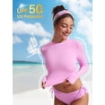 thumbnail image 5 of Camiseta de Natación CRZ YOGA con Protección Solar UPF 50+ Manga Larga Rosa Talla L, 5 of 5