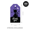 thumbnail image 5 of Koyal Wholesale 100-Pk Blk Cat Bats Halloween Gift Tags With String, Favor Bag Tags Halloween Decorations 2 x 3.75 inch, 5 of 5
