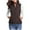 Coffee, variant on Hueook Winter Vest for Women Lightweight Warm Winter Coats Polar Soft Vests Outerwear with Zip Up Pockets Sleeveless Jacket for Winter 50% Off Clearance