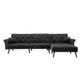 thumbnail image 2 of Wulawindy Convertible Sofa bed sleeper Navy blue velvet（W223S00459、W223S00709、W223S00007）, 2 of 7