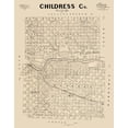 thumbnail image 2 of McGaughey 26x32 White Modern Wood Framed Museum Art Print Titled - Childress County Texas - McGaughey 1892, 2 of 4