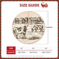 thumbnail image 4 of Kll Cows On The Farm Christmas Tree Skirt 36",Party Decorations Farmhouse For Christmas Decorations Holiday Party, 4 of 8