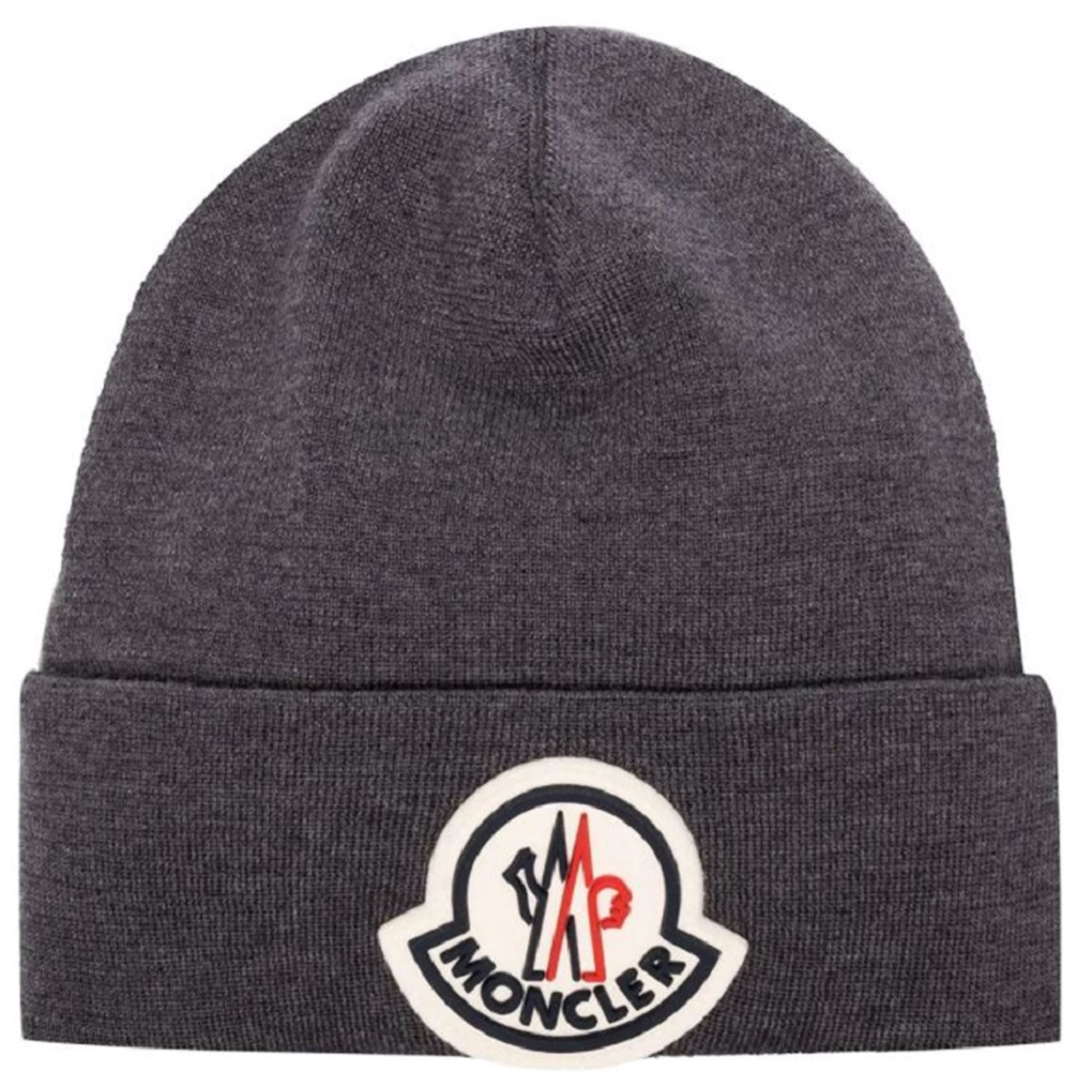 Logo Patch Wool Beanie Hat 