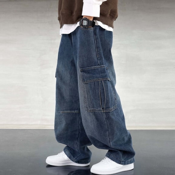 LvhaoGJOB Boys' Stretchy Material Jeans with Breathable and Lightweight