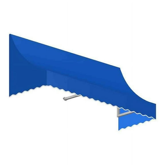 Awntech NT33-US-4BB 4.38 ft. Nantucket Window & Entry Awning, Bright Blue - 44 x 36 in.