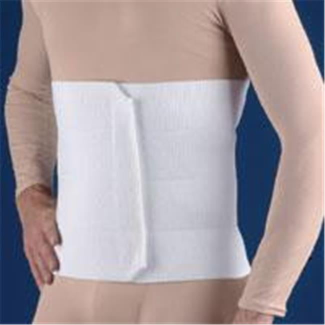 Fla 346304 ThreePanel Surgical Abdominal Binder, White, Small