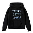 thumbnail image 4 of Byoo Toddler Girl's Oversized Hoodie Bow Graphic Pocket Hoody Sweatshirt with Long Sleeve Soft Pullovers Top,3-4T, 4 of 4