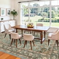 thumbnail image 2 of General Washable Oriental Area Rug - Green 9x11 Area Rugs for Living Room Bedroom Dining Room Under Kitchen Table - Non-Slip & Stain Resistance Rug for High Traffic Area (Green, 9x11), 2 of 12