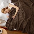 thumbnail image 1 of Manta Bedsure GentleSoft King Size Marrón Oscuro 274x229 cm, 1 of 7