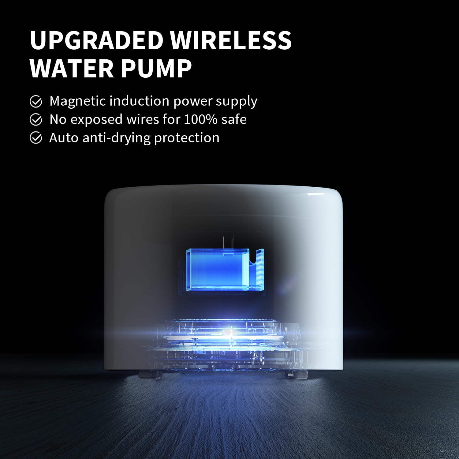 PETKIT Pet Fountain,Cat Water Fountain,Stainless Steel Cat Dog Water Fountain with Wireless Pump,App Control, Ultra Quiet & LED Indicator