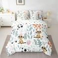 thumbnail image 2 of Homewish Kawaii Meerkat 7pcs Bedding Comforter Set for Child Boys Girls,Chic Floral Flower Queen Bedding Sets Super Cozy,Cartoon Animal Queen Sheet Sets,Super Cozy Room Decor,Reversible, 2 of 8
