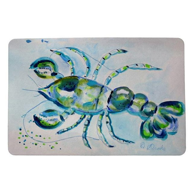 Betsy Drake DM1140 Tapis de Porte pour Écrevisses Bleues 18 x 26 Po