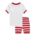 thumbnail image 3 of WIBACKER 3-8T Toddler Boys 100% Cotton Summer 2 Piece Sleepwear Short Sleeve Pajamas for Kids Pjs Set - Train, 3 of 5