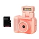 thumbnail image 1 of Cámara Mini SLR Cmos de 64 GB con Luz de Flash y Base de Carga, Grabadora de Video Portátil DV 1080P con Pantalla LCD Rosa, 1 of 5