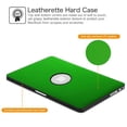 thumbnail image 3 of Fintie MacBook Pro 13.3" Retina Case (A1502 / A1425) - PU Leather Coated Hard Cover Snap On Protective Case, Green, 3 of 6