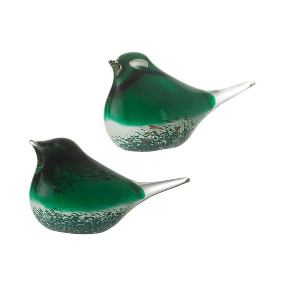 A&B Home Glass Birds - Set of 2