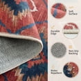 thumbnail image 4 of KoshiMe 8'x10' Area Rugs for Living Room, Machine Washable Rugs Non-Slip, Low Pile Soft Print Pattern Western Rug for Bedroom, Dining Room, Office, Red, 4 of 9